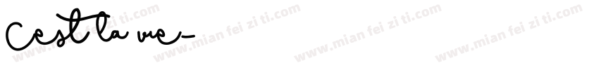 Cest la vie字体转换